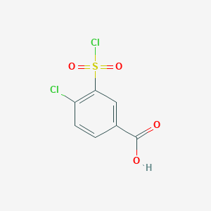 molecular formula C7H4Cl2O4S B138895 4-Chloro-3-chlorosulfonylbenzoic acid CAS No. 2494-79-3