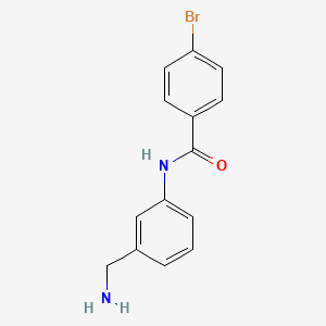 molecular formula C14H13BrN2O B13889500 N-(3-(aminomethyl)phenyl)-4-bromobenzamide 