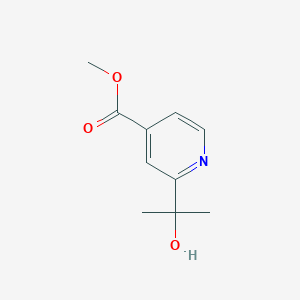 molecular formula C10H13NO3 B13889556 Methyl 2-(2-hydroxypropan-2-yl)isonicotinate 