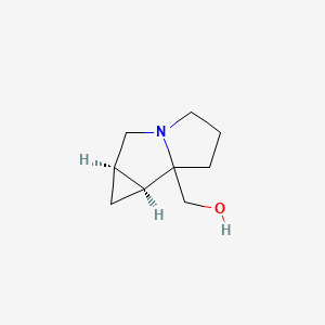 molecular formula C9H15NO B13889577 [(1aR,6bS)-octahydrocyclopropa[a]pyrrolizin-6a-yl]methanol 