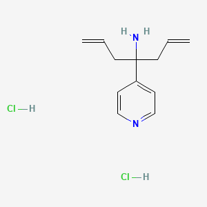 molecular formula C12H18Cl2N2 B1388958 1-Allyl-1-pyridin-4-yl-but-3-enylamine dihydrochloride CAS No. 1185299-48-2