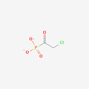 molecular formula C2H2ClO4P-2 B138896 (Chloroacetyl)phosphonic acid CAS No. 131711-04-1