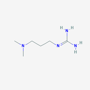 molecular formula C6H16N4 B13889606 2-[3-(Dimethylamino)propyl]guanidine CAS No. 44956-39-0