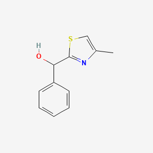 molecular formula C11H11NOS B13889635 (4-Methyl-1,3-thiazol-2-yl)-phenylmethanol 