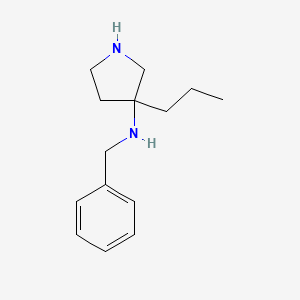 molecular formula C14H22N2 B13889656 N-benzyl-3-propylpyrrolidin-3-amine 