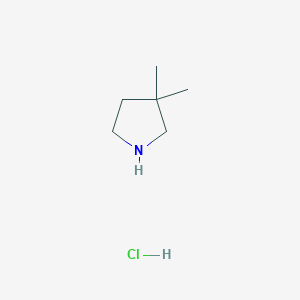 molecular formula C6H14ClN B1388966 3,3-二甲基吡咯烷盐酸盐 CAS No. 792915-20-9