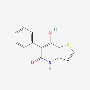 molecular formula C13H9NO2S B13889664 7-Hydroxy-6-phenyl-4H-thieno[3,2-b] 