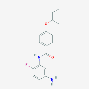 B1388968 N-(5-Amino-2-fluorophenyl)-4-(sec-butoxy)benzamide CAS No. 1020055-57-5