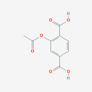 molecular formula C10H8O6 B13889693 2-Acetoxyterephthalic acid 