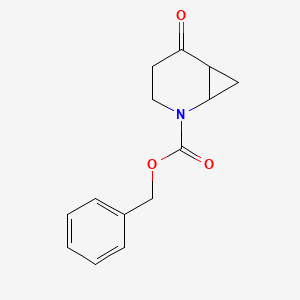 molecular formula C14H15NO3 B13889719 Benzyl 5-oxo-2-azabicyclo[4.1.0]heptane-2-carboxylate 