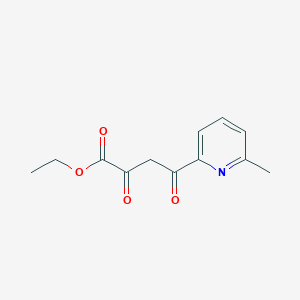 molecular formula C12H13NO4 B13889727 Ethyl 4-(6-methylpyridin-2-yl)-2,4-dioxobutanoate 