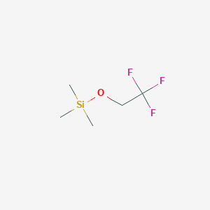 molecular formula C5H11F3OSi B13889745 2,2,2-Trifluoroethoxytrimethylsilane CAS No. 56859-55-3