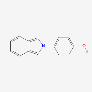 molecular formula C14H11NO B13889748 4-Isoindol-2-ylphenol 