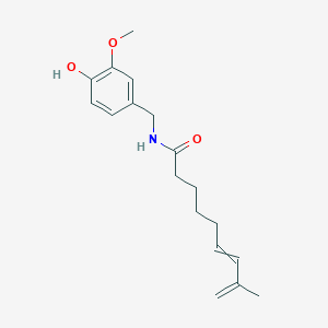 molecular formula C18H25NO3 B13889816 16,17-DehydroCapsaicin-d3 