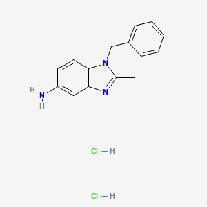 1-Benzyl-2-methyl-1h-benzoimidazol-5-ylamine dihydrochloride