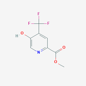 molecular formula C8H6F3NO3 B13889862 Methyl5-hydroxy-4-(trifluoromethyl)pyridine-2-carboxylate 