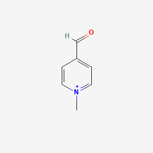molecular formula C7H8NO+ B13889908 Pyridinium, 4-formyl-1-methyl- CAS No. 4662-71-9