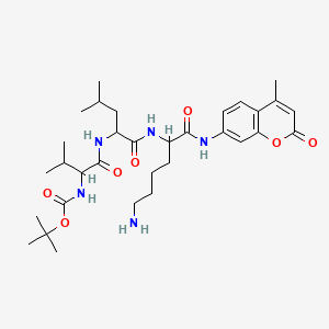 molecular formula C32H49N5O7 B13889960 Boc-val-leu-lys-amc acetate salt 