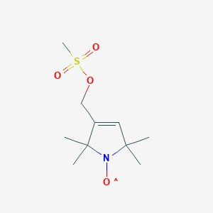 molecular formula C10H18NO4S B13889964 (2,2,5,5-Tetramethyl-2,5-dihydro-1H-pyrrol-3-yl)methyl methanesulfonate-1-oxyl 
