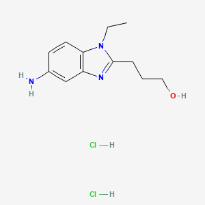 3-(5-Amino-1-ethyl-1H-benzoimidazol-2-YL)-propan-1-OL dihydrochloride