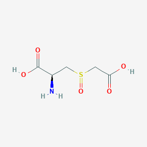 molecular formula C5H9NO5S B138900 L-Alanine, 3-[(carboxymethyl)sulfinyl]-, (S)- CAS No. 125950-10-9