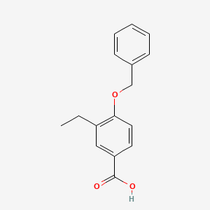 molecular formula C16H16O3 B13890014 4-(Benzyloxy)-3-ethylbenzoic acid 