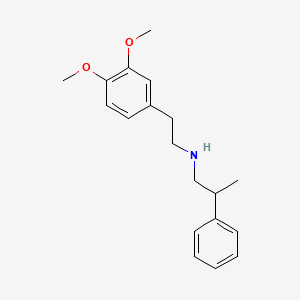 molecular formula C19H25NO2 B13890016 (R)-N-(3,4-Dimethoxyphenethyl)-2-phenylpropan-1-amine 