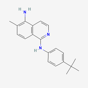 molecular formula C20H23N3 B13890032 1-N-(4-tert-butylphenyl)-6-methylisoquinoline-1,5-diamine 