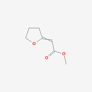 molecular formula C7H10O3 B13890054 Methyl (oxolan-2-ylidene)acetate CAS No. 52196-15-3