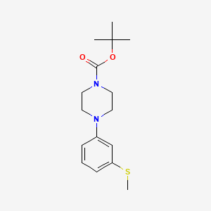 molecular formula C16H24N2O2S B13890075 Tert-butyl 4-(3-methylsulfanylphenyl)piperazine-1-carboxylate 