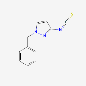 molecular formula C11H9N3S B13890078 1-Benzyl-3-isothiocyanatopyrazole 