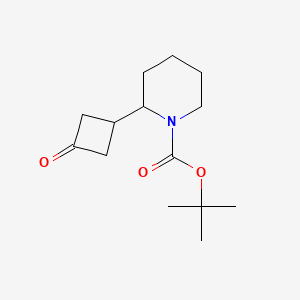 molecular formula C14H23NO3 B13890091 Tert-butyl 2-(3-oxocyclobutyl)piperidine-1-carboxylate 