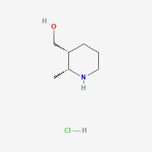 molecular formula C7H16ClNO B13890160 cis-(2-Methylpiperidin-3-YL)methanol hydrochloride 