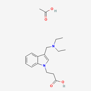 3-(3-Diethylaminomethyl-indol-1-YL)-propionic acid acetate