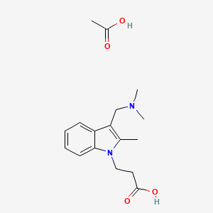 3-(3-Dimethylaminomethyl-2-methyl-indol-1-YL)-propionic acid acetate