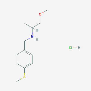 (2-Methoxy-1-methyl-ethyl)-(4-methylsulfanyl-benzyl)-amine hydrochloride