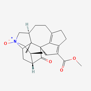 molecular formula C23H29NO4 B13890293 methyl (1R,2S,5R,6S,10S)-2,6-dimethyl-8-oxido-20-oxo-8-azoniahexacyclo[11.5.1.11,5.02,10.03,8.016,19]icosa-13(19),16-diene-17-carboxylate 