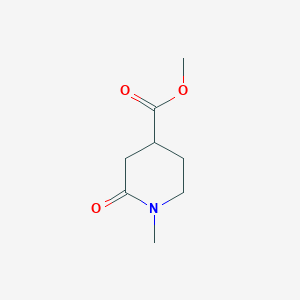 molecular formula C8H13NO3 B1389036 Methyl 1-methyl-2-oxopiperidine-4-carboxylate CAS No. 20845-29-8