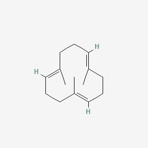 molecular formula C15H24 B13890420 Trimethylcyclododeca-1,5,9-triene CAS No. 27193-69-7