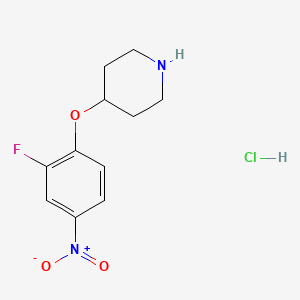 4-(2-Fluoro-4-nitrophenoxy)piperidine hydrochloride