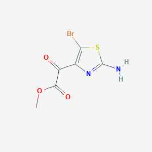 molecular formula C6H5BrN2O3S B1389046 (2-Amino-5-bromothiazol-4-yl)oxoacetic acid methyl ester CAS No. 914349-73-8