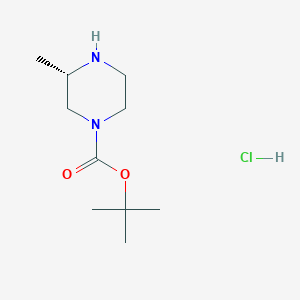 molecular formula C10H21ClN2O2 B1389047 (S)-4-N-BOC-2-methylpiperazine-HCl CAS No. 1353006-46-8
