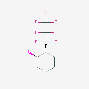 trans-1-Iodo-2-(heptafluoropropyl)cyclohexane