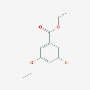 molecular formula C11H13BrO3 B13890500 Ethyl 3-bromo-5-ethoxybenzoate 