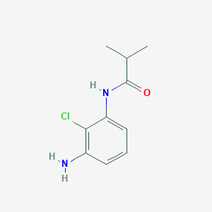 molecular formula C10H13ClN2O B13890540 N-(3-amino-2-chlorophenyl)-2-methylpropanamide CAS No. 916052-88-5