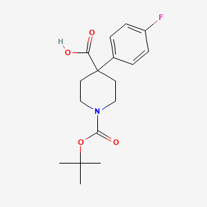 1-(Tert-butoxycarbonyl)-4-(4-fluorophenyl)piperidine-4-carboxylic acid