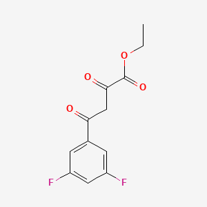 molecular formula C12H10F2O4 B13890555 4-(3,5-Difluoro-phenyl)-2,4-dioxo-butyric acid ethyl ester 