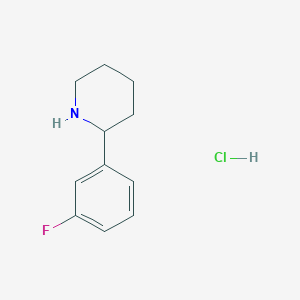 B1389062 2-(3-Fluorophenyl)piperidine hydrochloride CAS No. 1187173-24-5