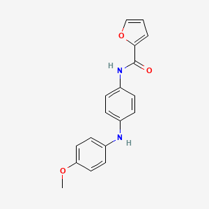 molecular formula C18H16N2O3 B13890625 N-[4-(4-methoxyanilino)phenyl]furan-2-carboxamide 