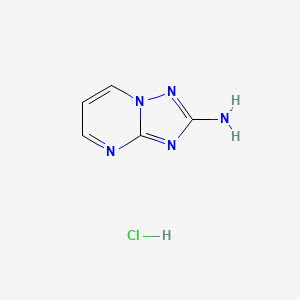 molecular formula C5H6ClN5 B1389075 [1,2,4]Triazolo[1,5-a]pyrimidin-2-amine hydrochloride CAS No. 1185294-50-1